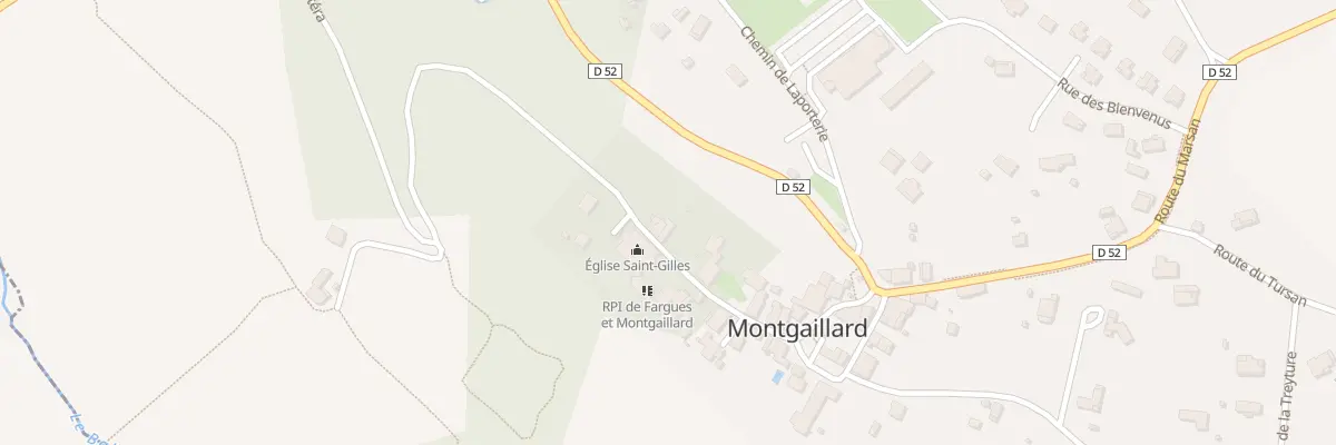 Plan du 208 Rue de Saint Gilles à Montgaillard