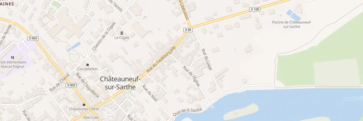 Plan du 5416 Rue de l’Eglise (Chateauneuf) aux Hauts-d’Anjou
