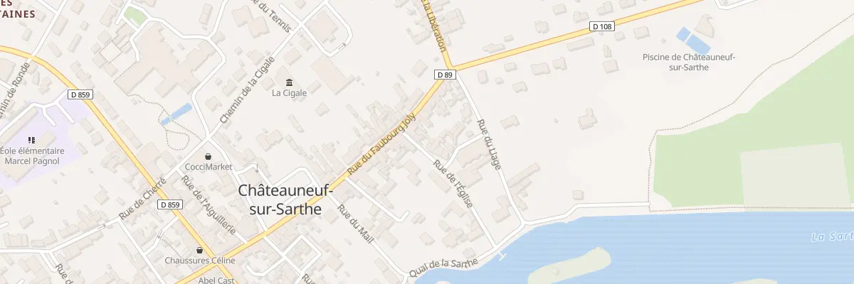 Plan du 12 Rue de l’Eglise (Chateauneuf) aux Hauts-d’Anjou