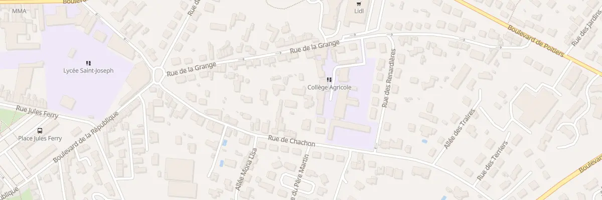 Plan du 39 Rue de Chachon à Bressuire
