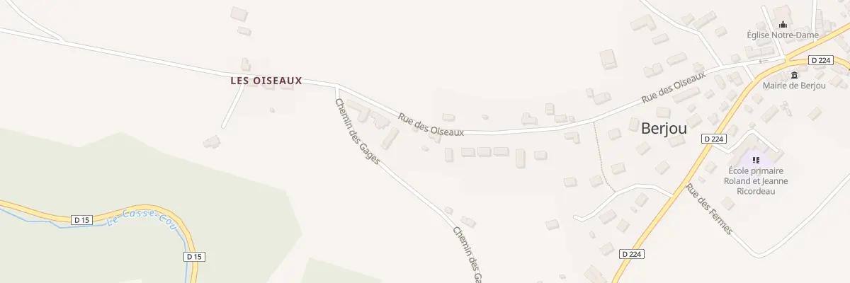 Plan du 20 Les Oiseaux à Berjou