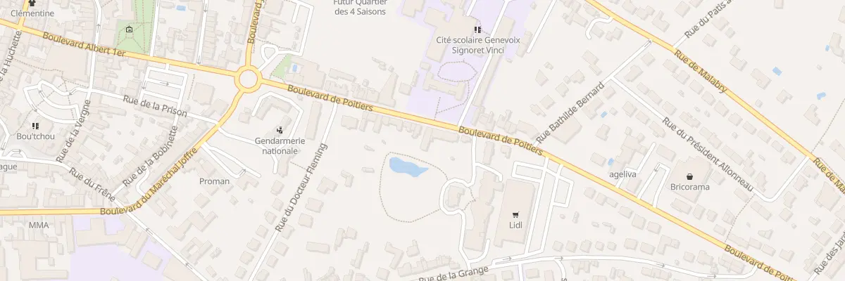 Plan du 39 Bd de Poitiers à Bressuire