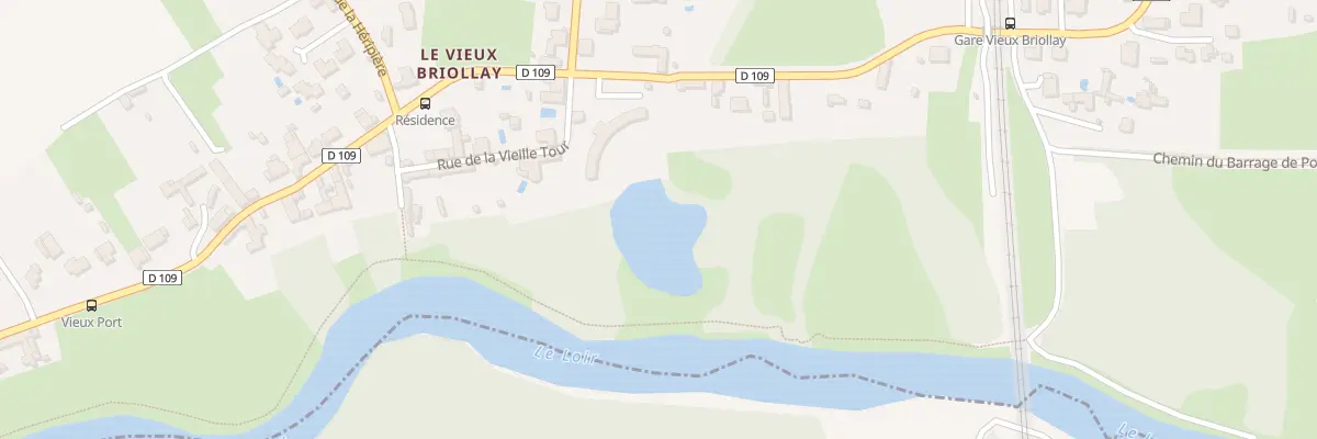 Plan du 38 Rte de Soucelles à Briollay