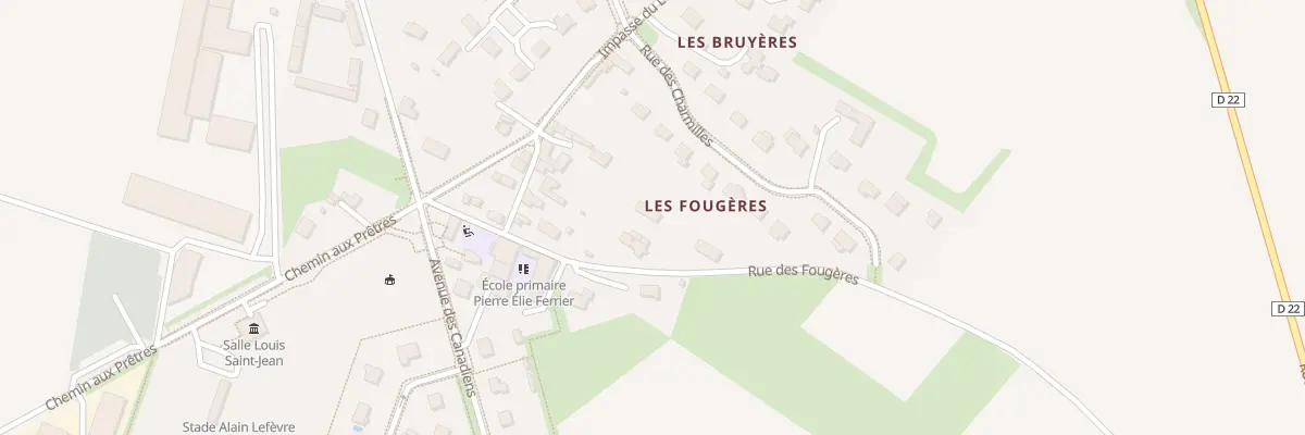 Plan du 3T Rue des Fougères au Fresne-Camilly