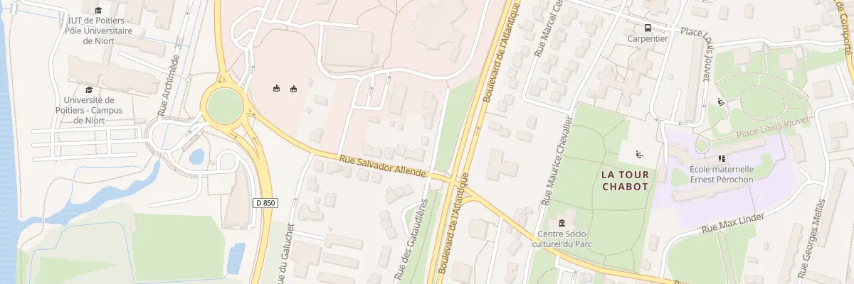 Plan du 3 Rue de la Grange Aumont à Niort