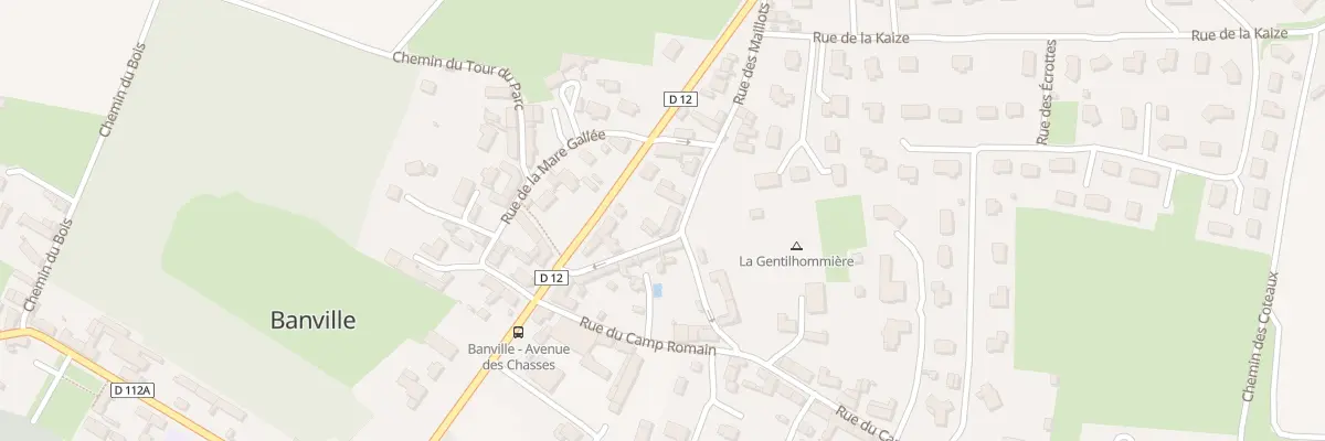 Plan du 16 Av des Chasses à Banville