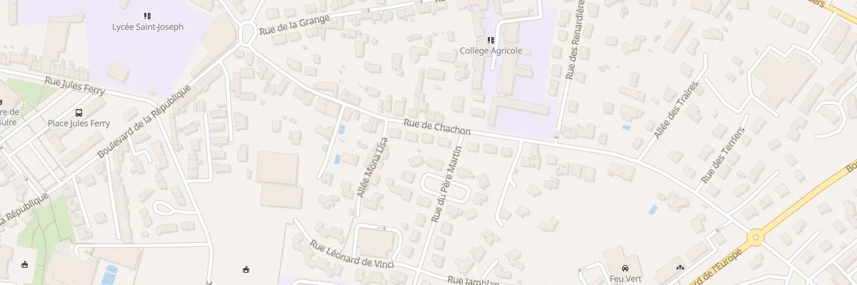 Plan du 38 Rue de Chachon à Bressuire
