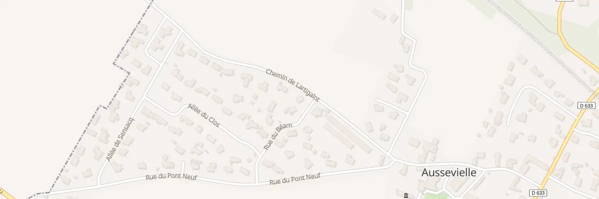 Plan du 2 Rue du Bearn à Aussevielle