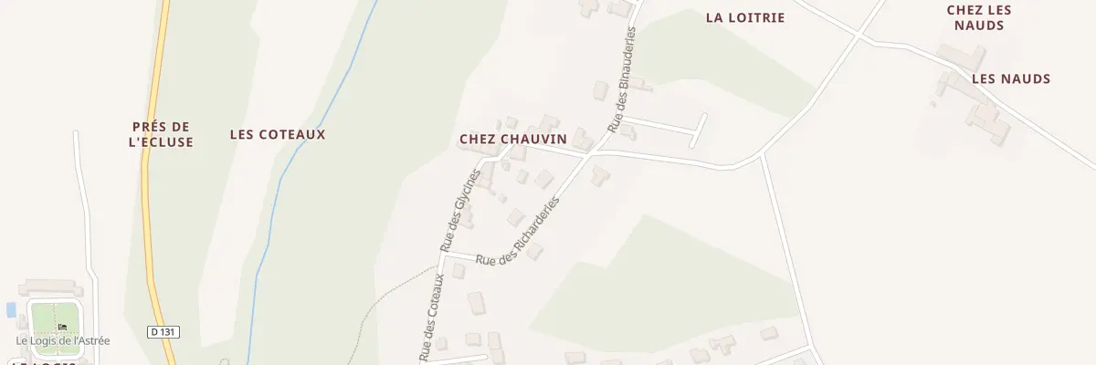 Plan du 1 Rue des Richarderies à Saint-Bris-des-Bois
