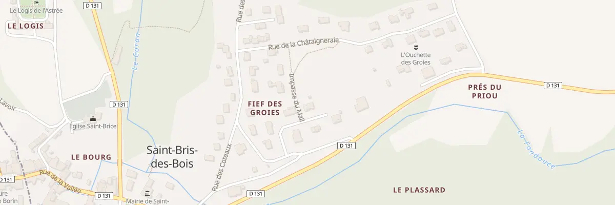 Plan du 5 Rue des Acacias à Saint-Bris-des-Bois