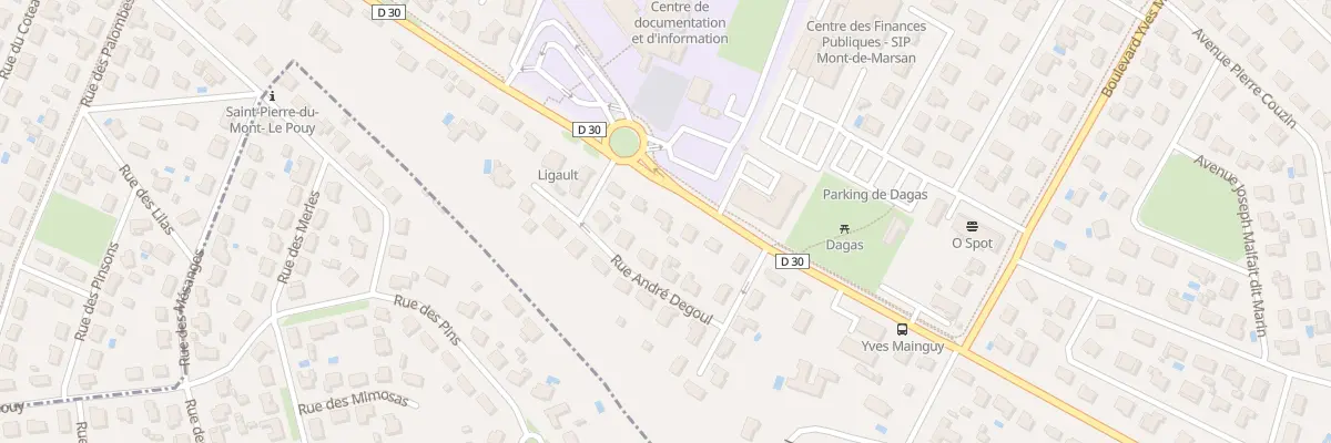 Plan du 684 Av du Houga à Mont-de-Marsan