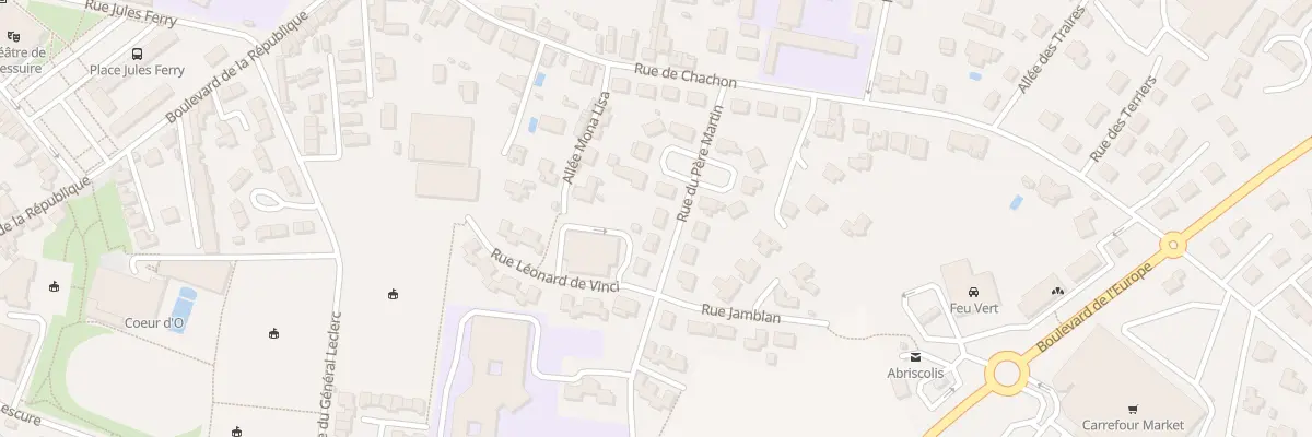 Plan du 12 Rue du Pere Martin à Bressuire