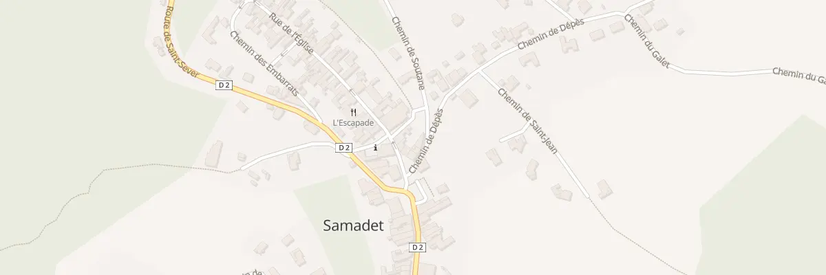 Plan du 6 Rue de l’Eglise à Samadet