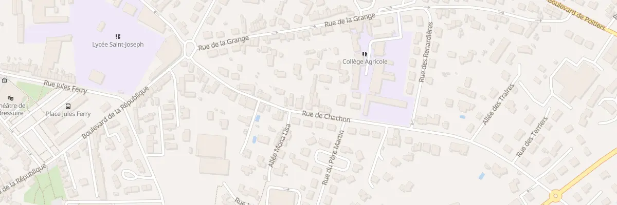 Plan du 29 Rue de Chachon à Bressuire