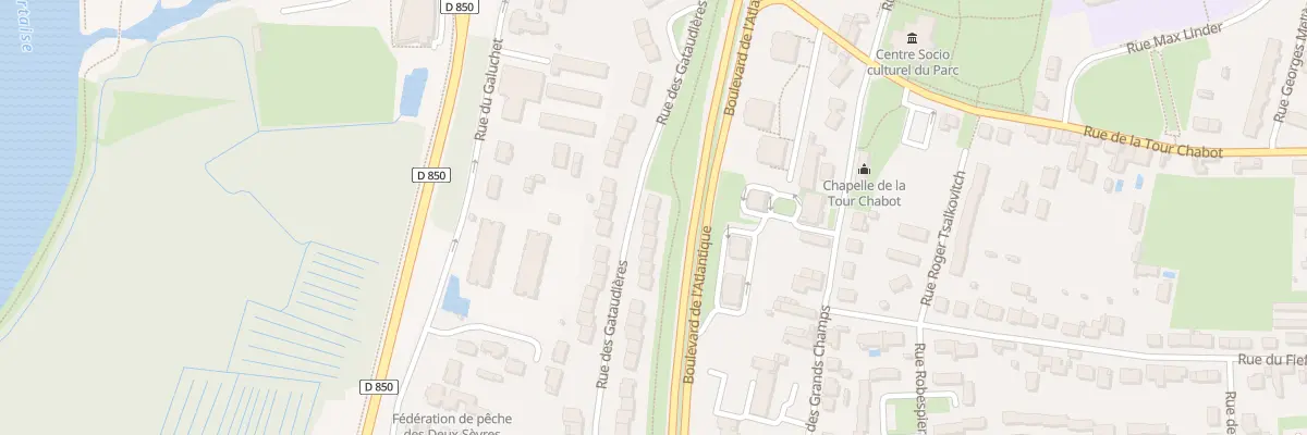 Plan du 3 Rue des Gataudières à Niort