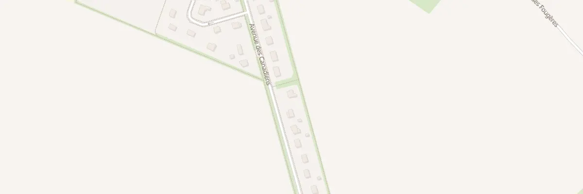 Plan du 27 Av des Canadiens au Fresne-Camilly