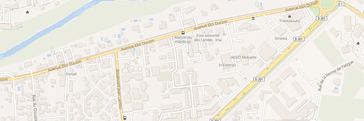Plan du 9 Rue Henry Potez à Mont-de-Marsan