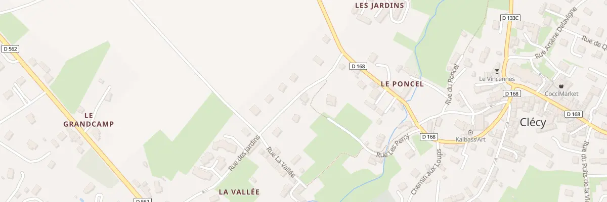 Plan du 5 Rue des Jardins à Clécy