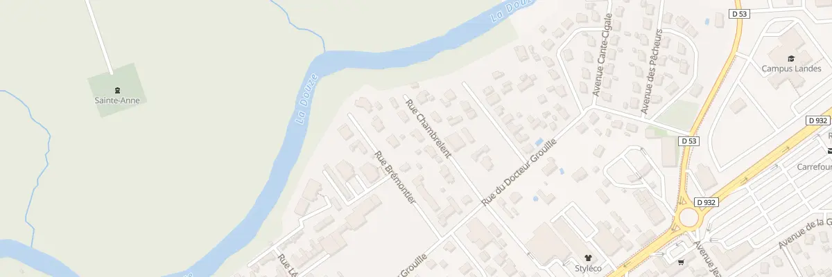 Plan du 107 Rue Chambrelent à Mont-de-Marsan