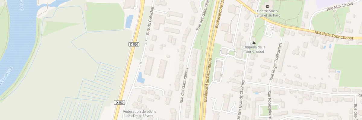 Plan du 32 Rue des Gataudières à Niort