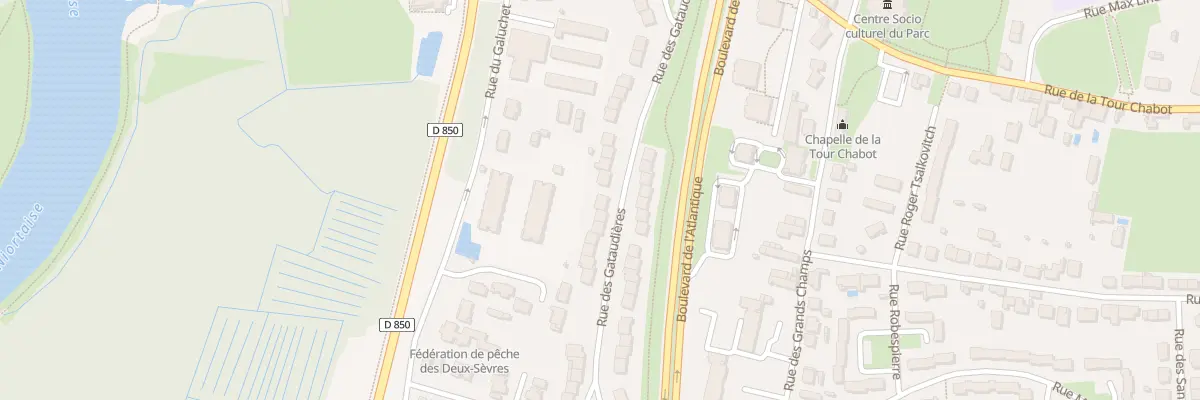 Plan du 34 Rue des Gataudières à Niort