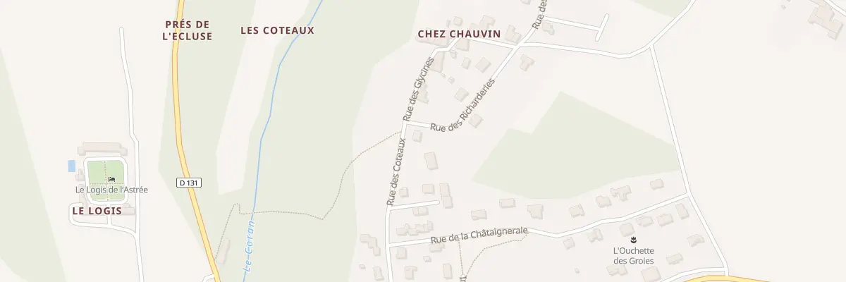 Plan du 18 Rue des Côteaux à Saint-Bris-des-Bois