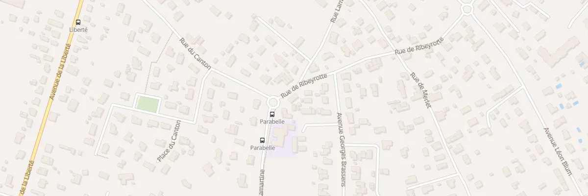 Plan du 23 Rue Lamartine à Ambarès-et-Lagrave