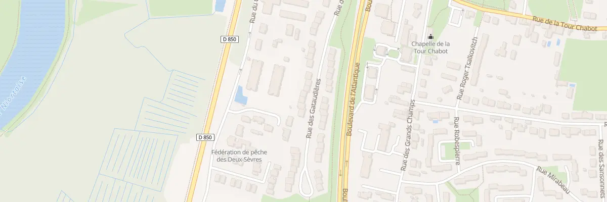 Plan du 42 Rue des Gataudières à Niort