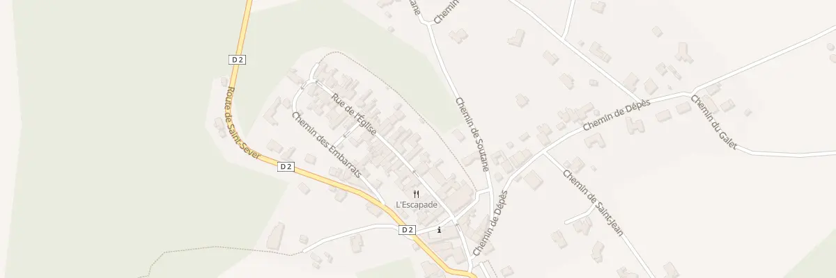 Plan du 20 Rue de l’Eglise à Samadet