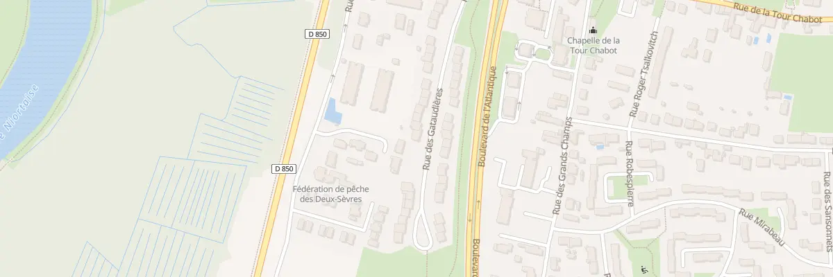 Plan du 46 Rue des Gataudières à Niort