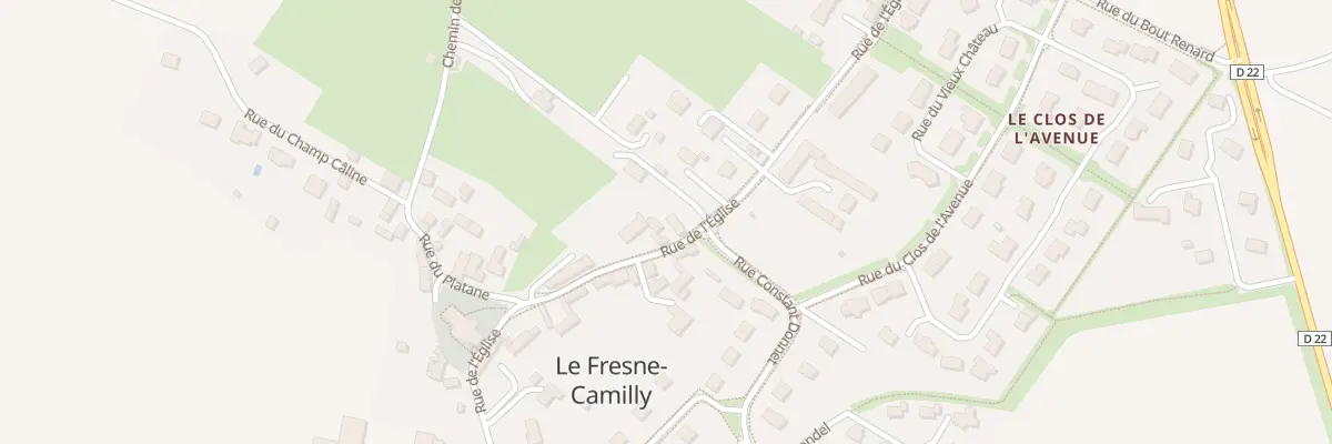 Plan du 9 Rue de l’Église au Fresne-Camilly