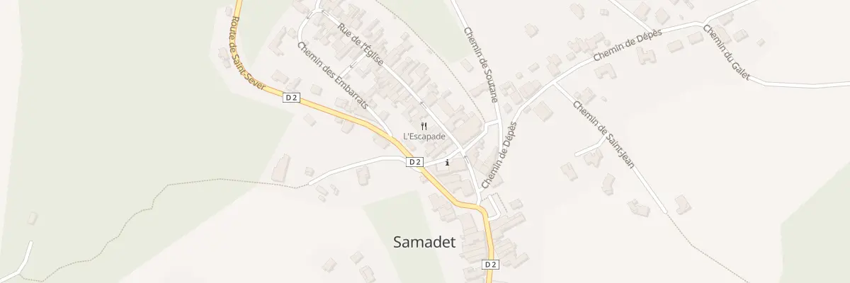 Plan du 7 Rue de l’Eglise à Samadet