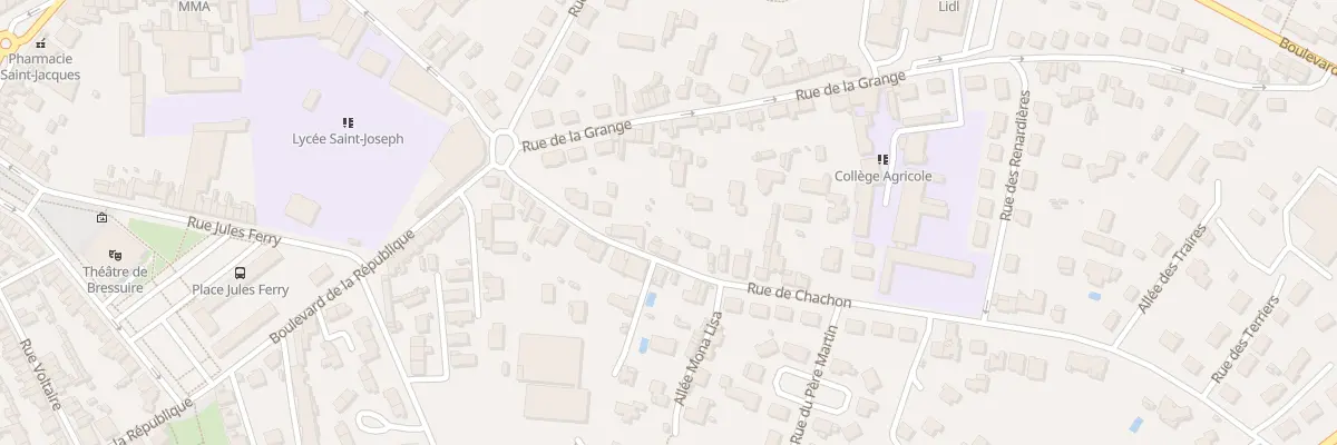 Plan du 17 Rue de Chachon à Bressuire