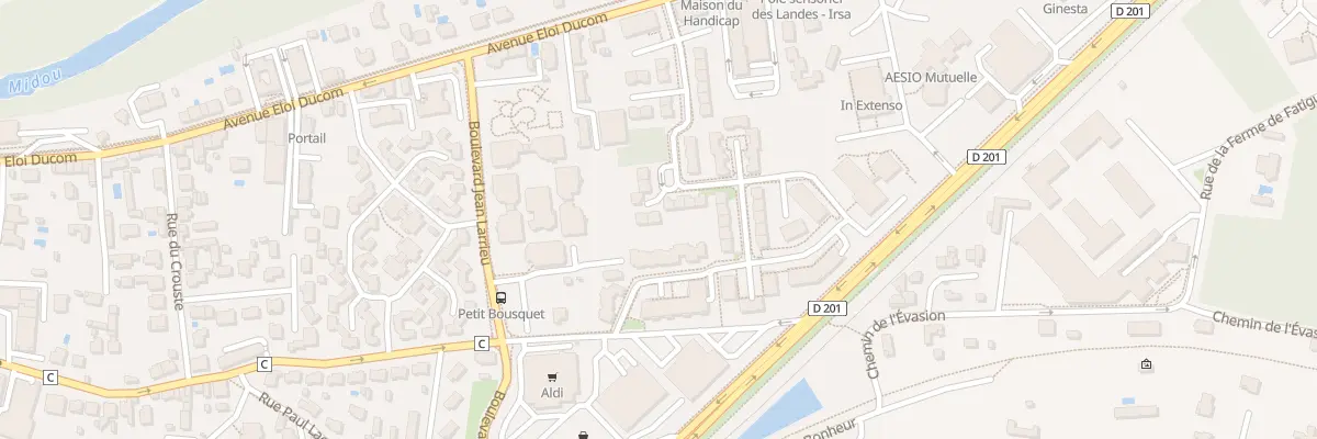 Plan du 28 Rue Henry Potez à Mont-de-Marsan