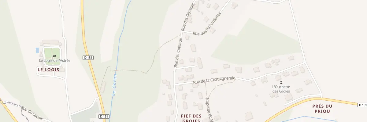 Plan du 14 Rue des Côteaux à Saint-Bris-des-Bois