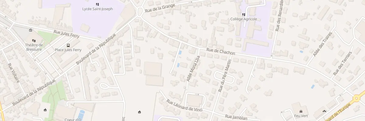 Plan du 26 Rue de Chachon à Bressuire