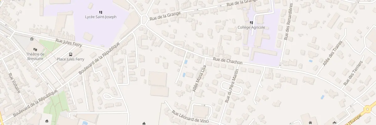 Plan du 24 Rue de Chachon à Bressuire