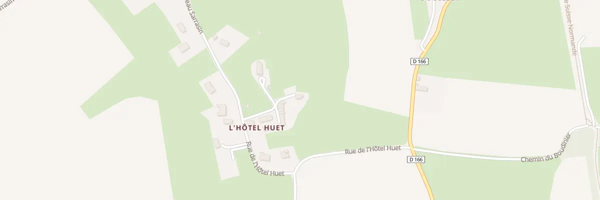 Plan du 14 Imp de l’Hotel Huet St Martin à Thury-Harcourt-le-Hom