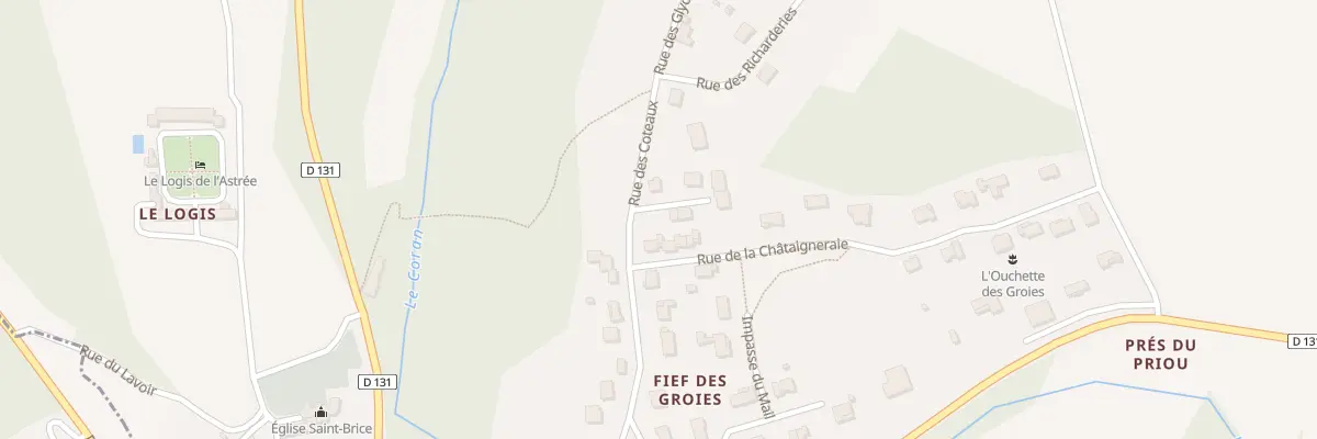 Plan du 14D Rue des Côteaux à Saint-Bris-des-Bois