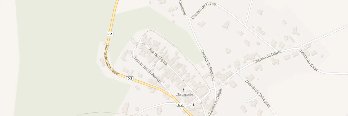Plan du 30 Rue de l’Eglise à Samadet