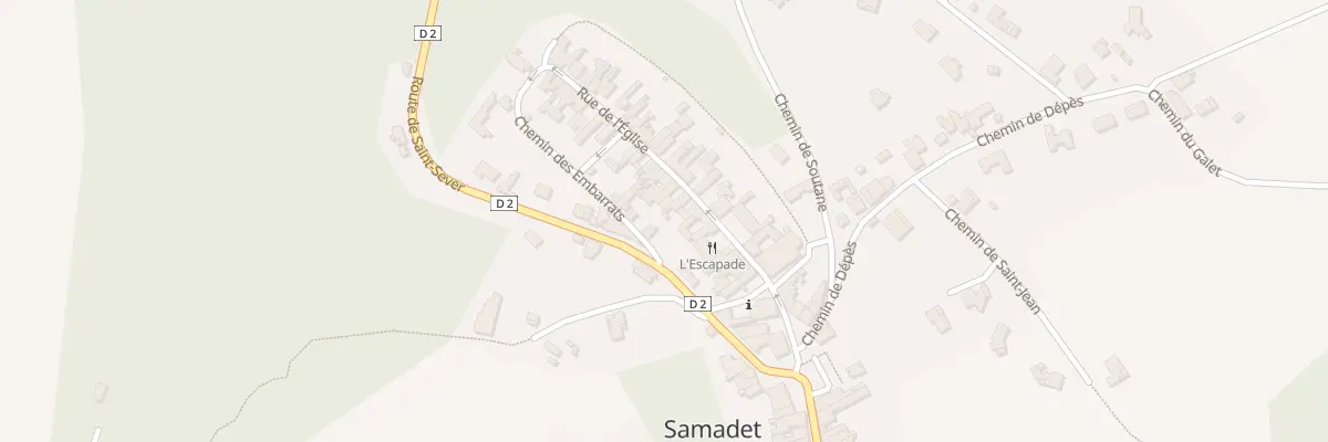 Plan du 19 Rue de l’Eglise à Samadet