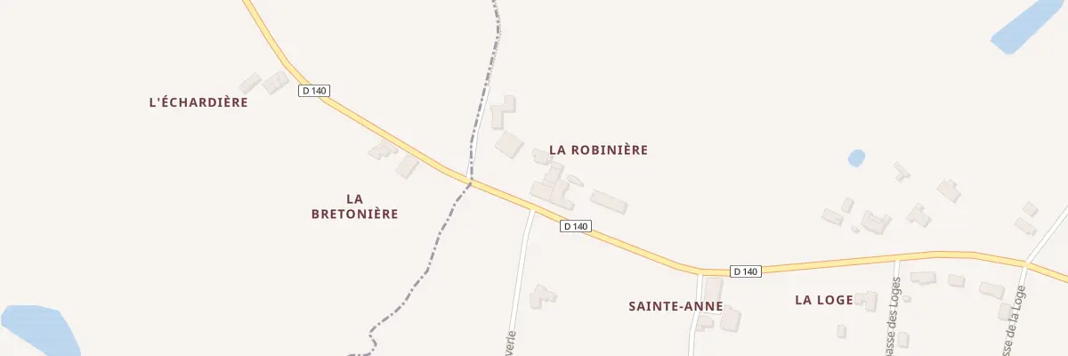 Plan du 5016 La Robiniere à Trayes