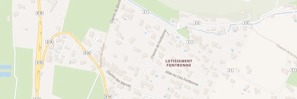 Plan du 34A Che de Fontbonne à Camblanes-et-Meynac
