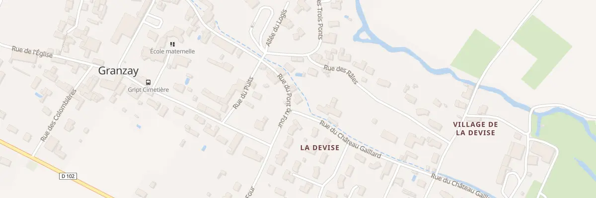 Plan du 28 Rue du Pont du Four à Granzay-Gript