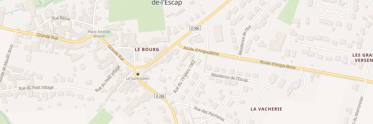 Plan du 1 Rue du Dix Neuf Mars à Saint-Julien-de-l’Escap