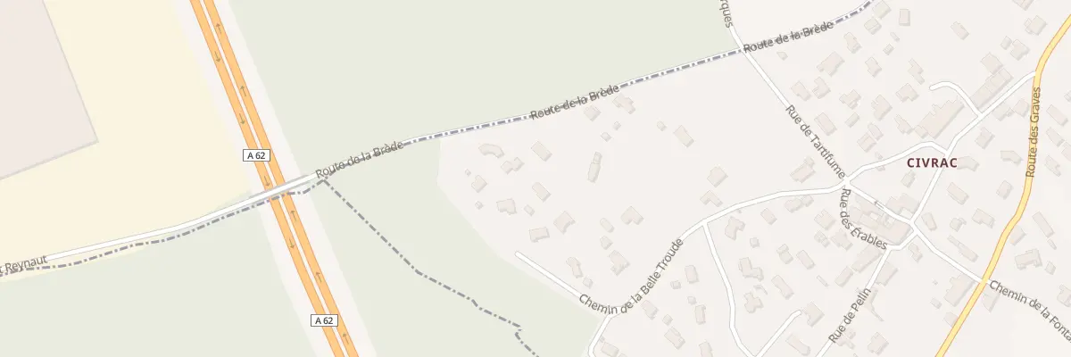 Plan du 3 Rte de la Brede à Saint-Selve