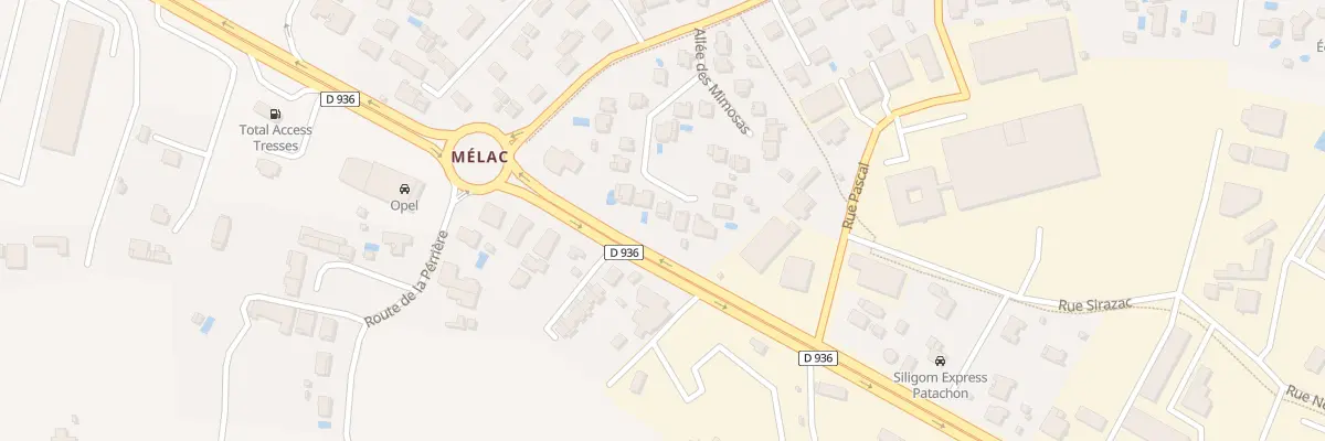 Plan du 352 Melac à Tresses