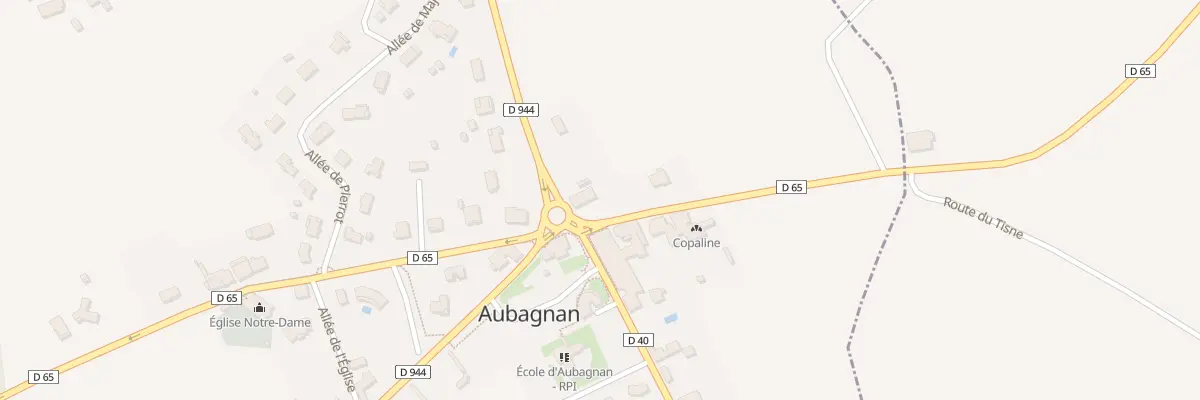 Plan du 39 Rte de Camont à Aubagnan
