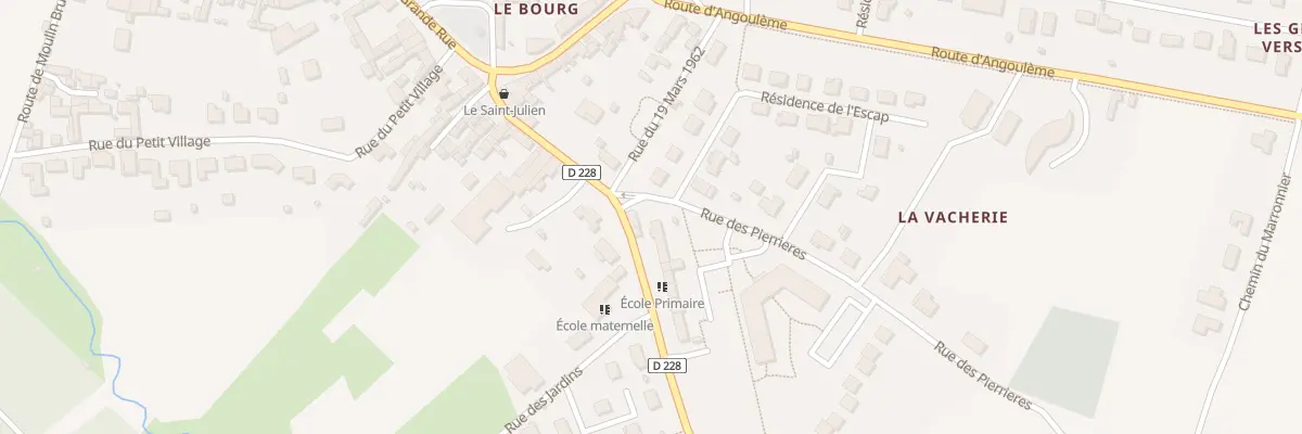 Plan du 13 Rue des Ecoles à Saint-Julien-de-l’Escap