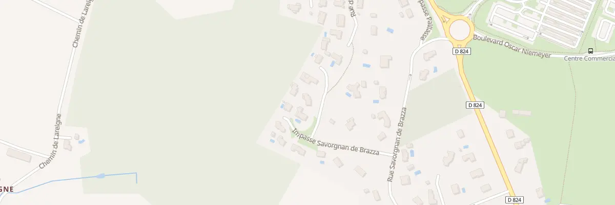 Plan du 301 Imp Savorgnan de Brazza à Saint-Pierre-du-Mont